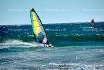 Windsurfer, waves, speed, fast, water, Pacific Ocean, Santa Cruz County Beach, SWSV01P09_16.2662