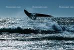 Windsurfer, waves, speed, fast, water, Pacific Ocean, Santa Cruz County Beach, SWSV01P09_18B