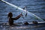 Lady Windsurfer, in the water, 1 August 1999, SWSV02P01_02