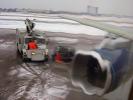 Glycol dripping down the airplane window, Deicer, Ground Equipment, American Trans Air, TAAD01_022
