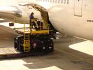 Boeing 767, Honolulu International Airport (HNL), Highlift Pallet Truck, ground personal, air cargo pallet, TAAD01_132