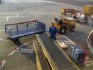 Belt Loader, Baggage Cart, Tow Truck, ground crew