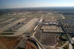 Terminals, Runways, parked cars, buildings, Hartsfield (ATL), TAAD02_018