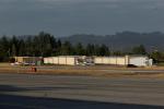 Hangars, aircraft, building, runway, Healdsburg Municipal Airport HES, Sonoma County, California
