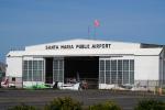 Hangar at Santa Maria Public Airport, Wind Sock, TAAD04_013