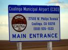 Coalinga Municipal Airport Main Entrance, C80