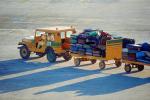 Cancun, ground personal, carts, baggage tractors, 1986, 1980s
