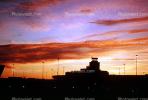 Sunset, Clouds, SFO Control Tower, TAAV07P03_07