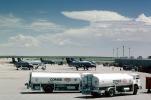 Denver International Airport, Ground Equipment, refueling truck, fuel, tanker, cumulonimbus clouds