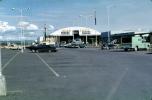 Wien Alaska Hangar, building, cars, historic, 1960s