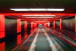 Terminal, Interior, Inside, Indoors, Red Neon Lights, (SFO)