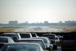 Miegs Field, runway, cars