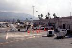 Terminal Building, Cones, Baggage Carts, Stair Trucks, Burbank-Glendale-Pasadena Airport (BUR), Ground Equipment