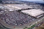 Boeing Manufacturing, C-17, parking lot, cars, buildings, TAAV13P10_09