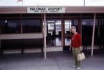 Woman, Purse, McClellan-Palomar Airport, San Diego County, California, (CRQ) , May 1966, 1960s