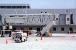 Jetway Gate A15,  carts, tractor, Jetway, Airbridge
