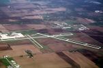 Aurora Municipal Airport, aerial, west of Chicago
