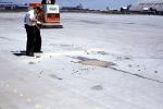 Oil Spill, Fresno Air Terminal, California, 1950s