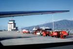 Hilo Control Tower, Baggage Carts, Fuel Truck, Ground Equipment, Towtruck, March 1963, 1960s, TAAV14P11_16