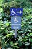 handicapped sign, signage