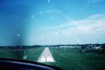 Final Approach, Runway, landing, Brighton Airport, Michigan, July 1976, 1970s, TAAV15P06_02