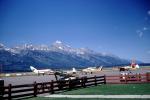 Jacksonhole Airport, Teton Mountain Range, October 1970, 1970s, TAAV15P07_07