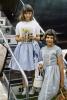 Girls, Stairs, Mohawk Airlines, dress, airstairs, July 1961, 1960s, TAAV15P12_11B