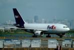 FedEx, Federal Express, Airbus A310, skyline, cityscape