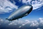 Graf Zeppelin Flying in the Air, rigid dirigible, TADV01P08_13