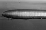 Round-the-world flight, 1929, Graf Zeppelin, flying over downtown San Francisco, Air-to-Air, 1920's, LZ 127, TADV01P09_02B