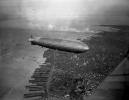 Round-the-world flight, 1929, Graf Zeppelin, flying over downtown San Francisco, Air-to-Air, 1920's, LZ 127, milestone of flight, TADV01P09_03