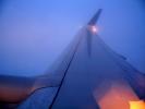Boeing 737, Twilight, Dusk, Dawn, lone Wing in Flight, TAFD01_224