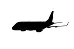 Embraer ERJ 170SE silhouette, logo, shape, TAFD02_017M