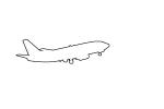 737-300 outline, line drawing, shape, TAFD02_258O