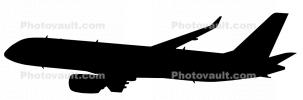 Comac C919 silhouette, logo, shape