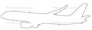 Comac C919 line drawing, outline, TAFD03_124O