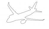 Bombardier CSeries outline, shape, logo, TAFD03_130O