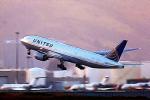 Boeing 777 United UAL, takeoff, flight, flying, airborne, Paintography, Abstract, TAFD03_266