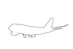 Boeing 747-422 outline