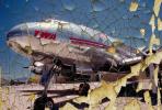 Shattered Dream of Flight, Crackling Paint, Abstract, TAFD04_195