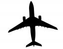 A330-243 silhouette, Planform, Shape, TAFD04_215M