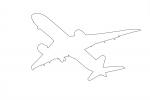 Boeing 787-9 outline, line drawing, Trent 1000, TAFD04_223O