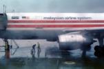 malaysian airline-system MAS, wet, rainy, rain