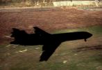Boeing 727 shadow, Plane Landing Shadow