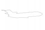 727 outline, line drawing, shape, TAFV02P02_18O