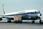 Z-WKT, Boeing 707-330B, JT3D-7, JT3, Boxes, box, baggage cart