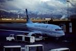 Boeing 737, America West Airlines AWE, Wasatch Mountain Range