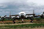 Lockheed VC-121B USAF, 48-0608, 80608, O-80608, N608AS, Lockheed 749-79 Constellation, Ryan Airfield, Airport, (RYN), Tucson, April 1988, TAFV07P07_18