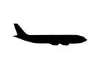 Airbus A300 Silhouette, logo, shape, TAFV07P11_16BM