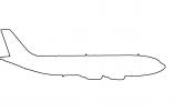 A300 outline, line drawing, shape, TAFV07P11_16O